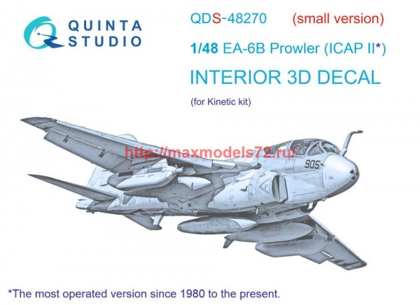 QDS-48270   3D Декаль интерьера кабины EA-6B Prowler (ICAP II) (Kinetic) (Малая версия) (thumb69799)