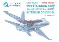 QDS-48283   3D Декаль интерьера кабины F/A-18A / C early (Hasegawa) (Малая версия) (thumb69855)