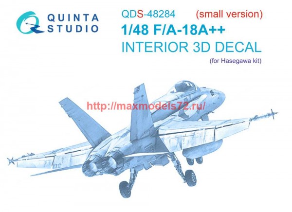 QDS-48284   3D Декаль интерьера кабины F/A-18A++ (Hasegawa) (Малая версия) (thumb69863)