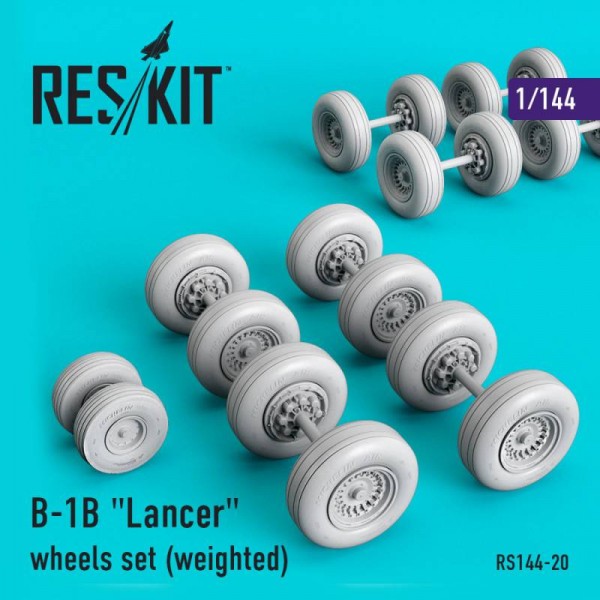 RS144-0020   B-1B «Lancer» wheels set (weighted) (1/144) (thumb67338)