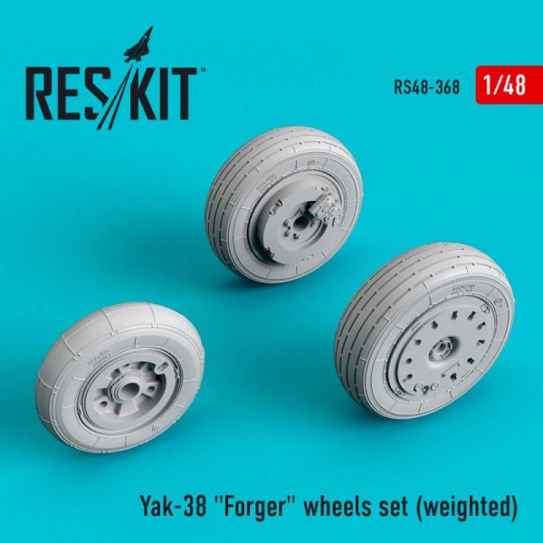 RS48-0368   Yak-38 "Forger" wheels set (weighted) (1/48) (thumb67029)