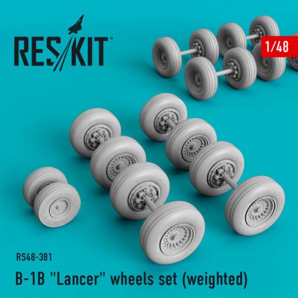 RS48-0381   B-1B "Lancer" wheels set (weighted) (1/48) (thumb67033)