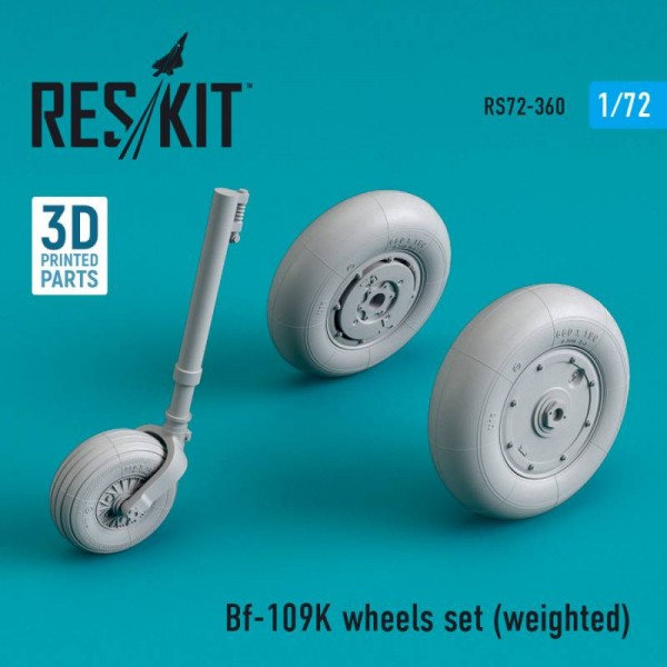 RS72-0360   Bf-109K wheels set (weighted) (1/72) (thumb67219)