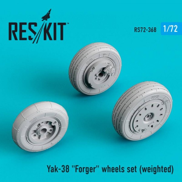 RS72-0368   Yak-38 "Forger" wheels set (weighted) (1/72) (thumb67233)