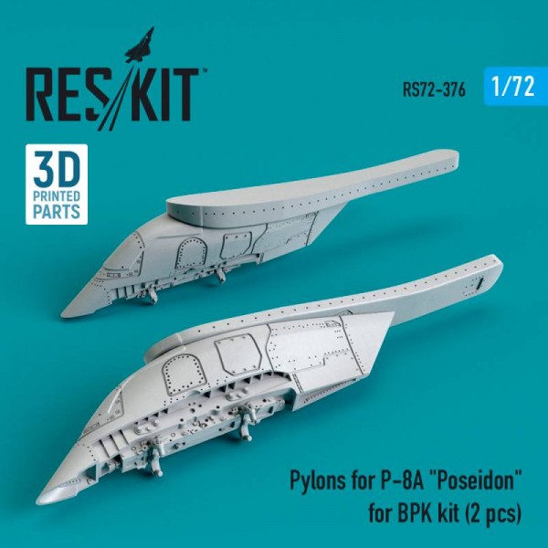 RS72-0376   Pylons for P-8A "Poseidon" for BPK kit (2 pcs) (3D Printing) (1/72) (thumb67241)