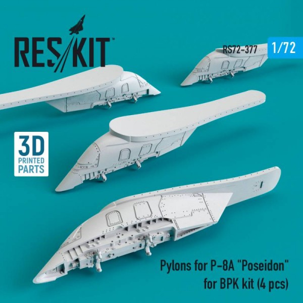 RS72-0377   Pylons for P-8A "Poseidon" for BPK kit (4 pcs) (3D Printing) (1/72) (thumb67243)