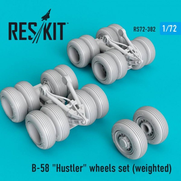 RS72-0382   B-58 "Hustler" wheels set (weighted) (1/72) (thumb67247)