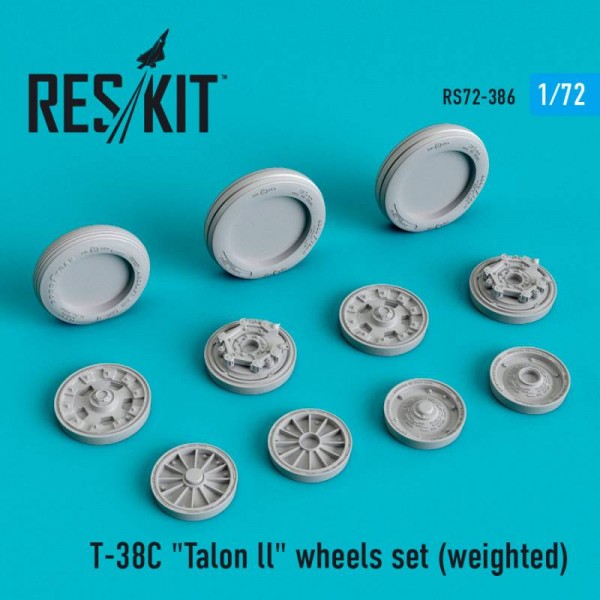 RS72-0386   T-38C "Talon ll" wheels set (weighted) (1/72) (thumb67255)