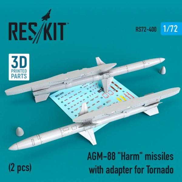 RS72-0400   AGM-88 "Harm" missiles with adapter for Tornado (2 pcs) (1/72) (thumb67271)