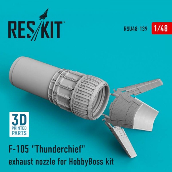 RSU48-0139   F-105 "Thunderchief" exhaust nozzle for HobbyBoss kit (1/48) (thumb67076)