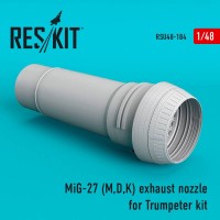 RSU48-0184   MiG-27 (M,D,K) exhaust nozzle for Trumpeter kit  (1/48) (attach1 67090)