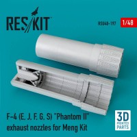 RSU48-0197   F-4 (E,J,F,G,S) "Phantom II" exhaust nozzles for Meng Kit (thumb67102)
