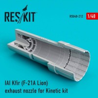 RSU48-0212   IAI Kfir (F-21A Lion) exhaust nozzle for Kinetic kit (1/48) (attach1 67117)