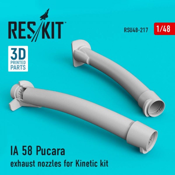RSU48-0217   IA 58 Pucara exhaust nozzles for Kinetic kit (1/48) (thumb67128)