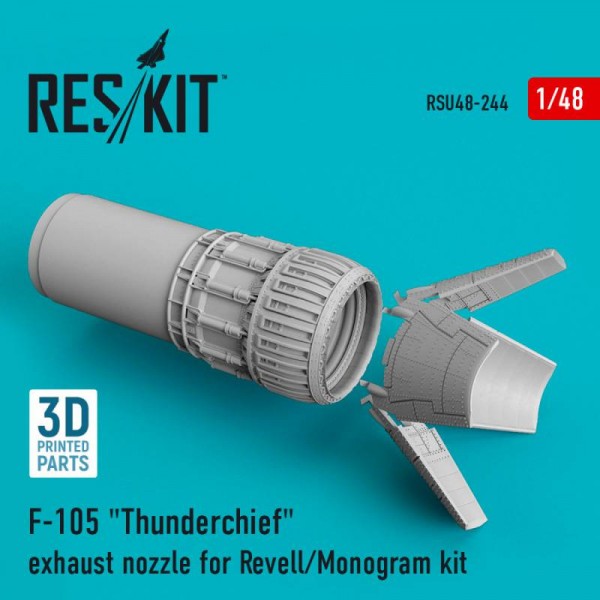 RSU48-0244   F-105 "Thunderchief" exhaust nozzle for Revell/Monogram kit (1/48) (thumb67144)