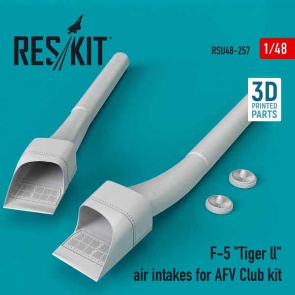 RSU48-0257   F-5 "Tiger ll" air intakes for AFV Club kit (3D Printing) (1/48) (thumb67149)