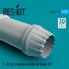 RSU72-0175   F-35 (A,C)  "Lightning II" exhaust nozzle for Italeri kit (1/72) (attach1 67286)