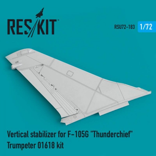 RSU72-0183   Vertical stabilizer for F-105G "Thunderchief"  Trumpeter 01618 kit (1/72) (thumb67295)