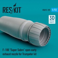 RSU72-0187   F-100 «Super Sabre» open early exhaust nozzle for Trumpeter kit (1/72) (attach1 67304)