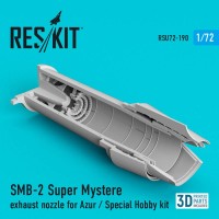 RSU72-0190   SMB-2 Super Myst?re exhaust nozzle for Azur / Special Hobby kit (1/72) (attach1 67307)