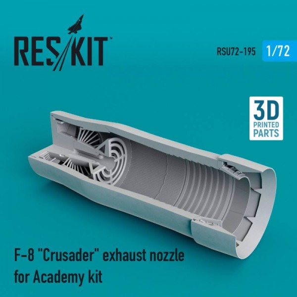 RSU72-0195   F-8 "Crusader" exhaust nozzle for Academy kit (1/72) (thumb67314)