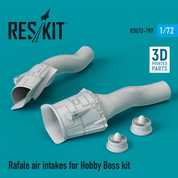 RSU72-0197   Rafale air intakes for Hobby Boss kit (3D Printing) (1/72) (thumb67318)