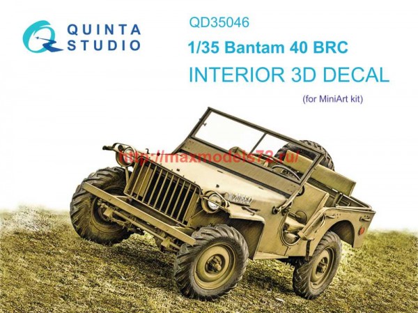 QD35046   3D Декаль интерьера кабины Bantam 40 BRC (Mini Art) (thumb71304)