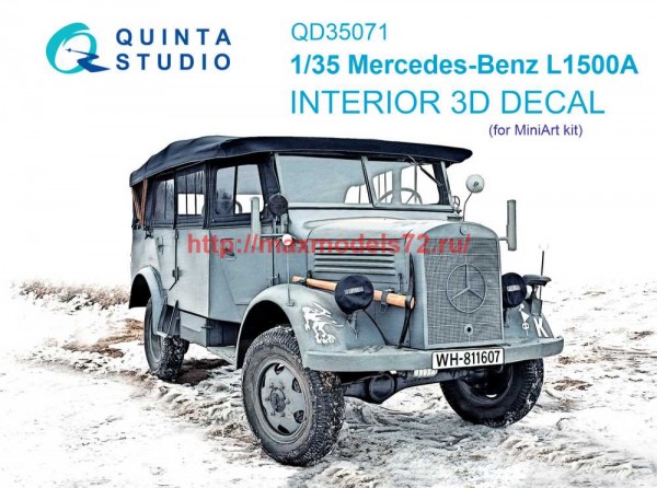 QD35071   3D Декаль интерьера кабины Mercedes-Benz L1500A (MiniArt) (thumb71429)