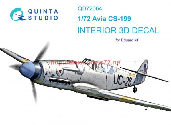 QD72064   3D Декаль интерьера кабины Avia CS-199 (Eduard) (thumb70661)