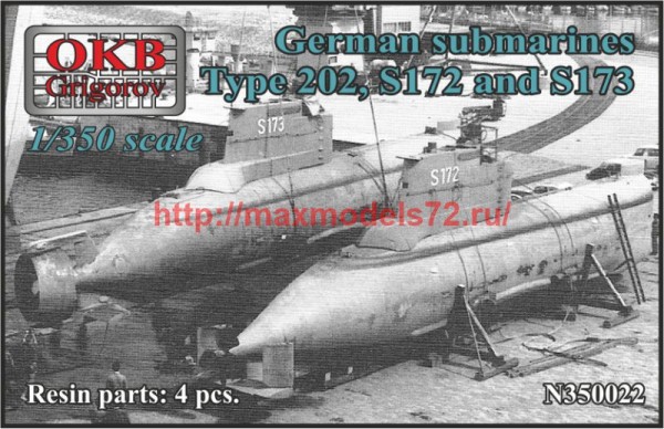 OKBN350022DP   German submarines Type 202, S172 and S173 (thumb73966)