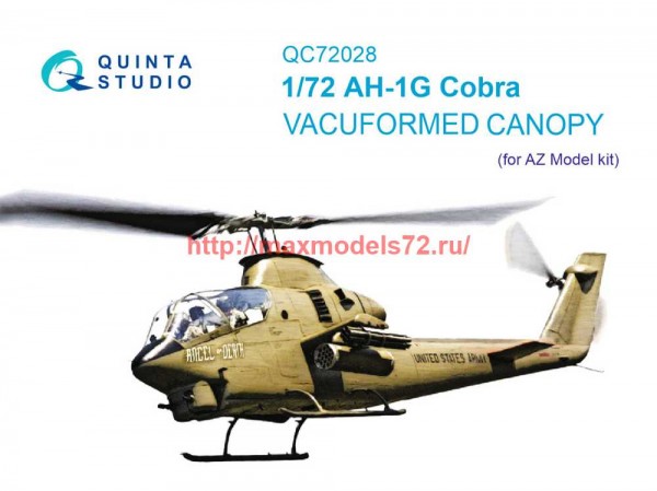 QC72028   Набор остекления для модели AH-1G Cobra (AZ model) (thumb72178)