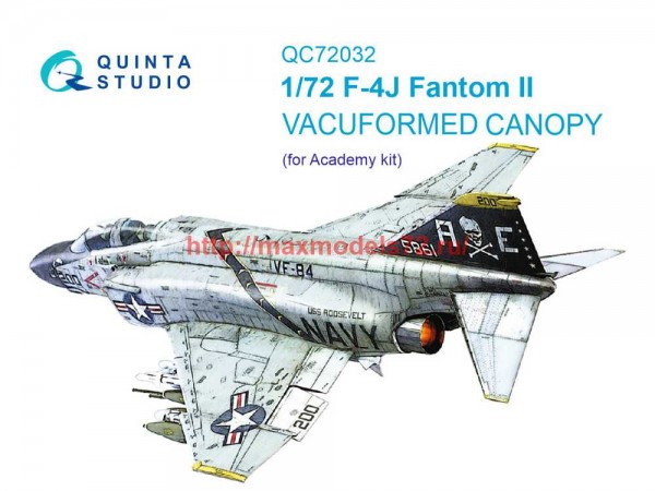 QC72032   Набор остекления для модели F-4J (Academy) (thumb72182)