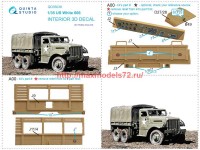 QD35038   3D Декаль интерьера кабины US White 666 (Hobby Boss) (attach3 71264)