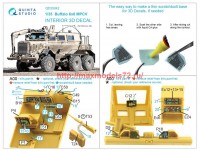 QD35042   3D Декаль интерьера кабины Buffalo 6×6 MPCV (Bronco) (attach3 71284)