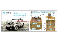 QD35055   3D Декаль интерьера кабины Kubelwagen typ 82 (Italeri) (attach3 71349)