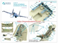 QD48018   3D Декаль интерьера Су-34 (KittyHawk) (attach1 68577)
