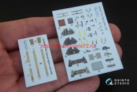 QD48177   3D Декаль интерьера кабины Bf 109E (Airfix) (attach1 69373)