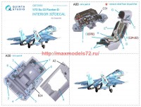 QD72033   3D Декаль интерьера кабины Су-33 (Звезда) (attach1 68387)