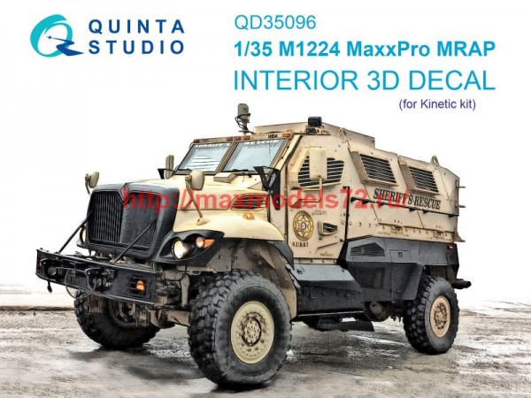 QD35096   3D Декаль интерьера кабины M1224 MaxxPro MRAP (Kinetic) (thumb73746)