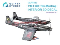 QD48363   3D Декаль интерьера кабины F-82F Twin Mustang (Modelsvit) (thumb73682)