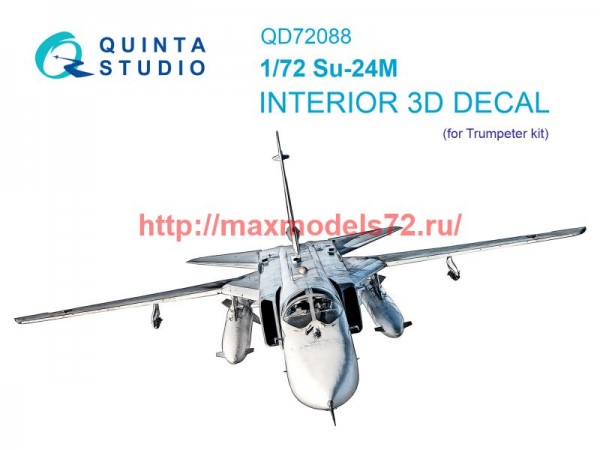 QD72088   3D Декаль интерьера кабины Су-24М (Trumpeter) (thumb73610)