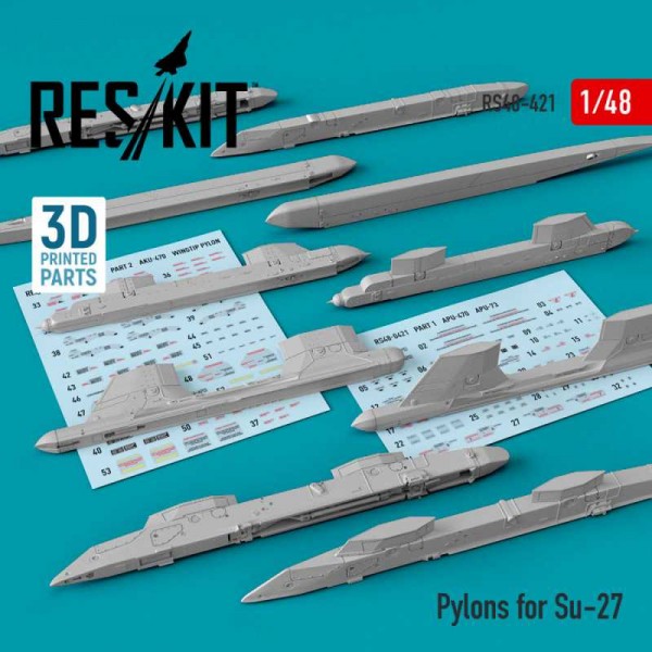 RS48-0421   Pylons for Su-27 (1/48) (thumb73135)