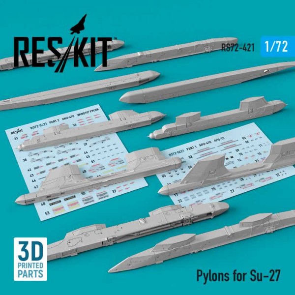 RS72-0421   Pylons for Su-27 (1/72) (thumb73282)