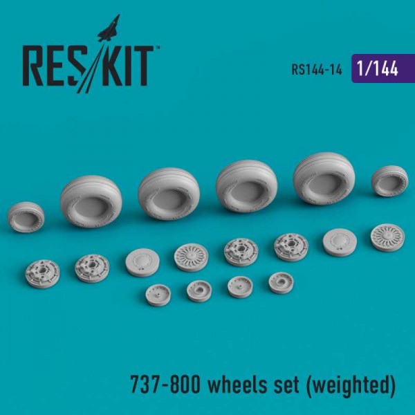 RS144-0014   737-800 wheels set (weighted) (1/144) (thumb73346)