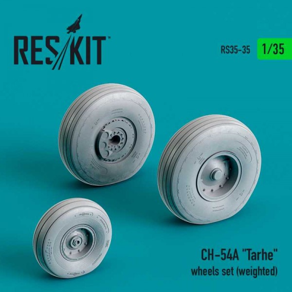 RS35-0035   CH-54A "Tarhe" wheels set (weighted) (1/35) (thumb73091)