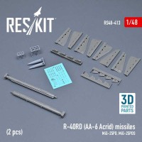 RS48-0413   R-40RD (AA-6 Acrid) missiles (2 pcs) (MiG-25PD, MiG-25PDS) (1/48) (attach1 73123)