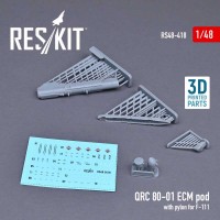 RS48-0418   QRC 80-01 ECM pod with pylon for F-111 (3D printing) (1/48) (attach1 73128)