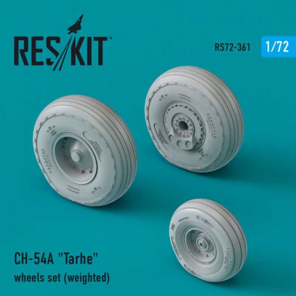 RS72-0361   CH-54A "Tarhe" wheels set (weighted) (1/72) (thumb73248)