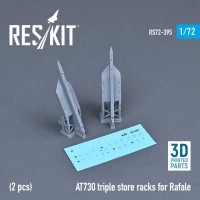 RS72-0395   AT730 triple store racks for Rafale (2 pcs) (3D printing) (1/72) (attach1 73254)