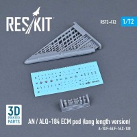 RS72-0412   AN / ALQ-184 ECM pod (long length version) (A-10,F-4G,F-16,C-130) (3D printing) (1/72) (attach1 73268)